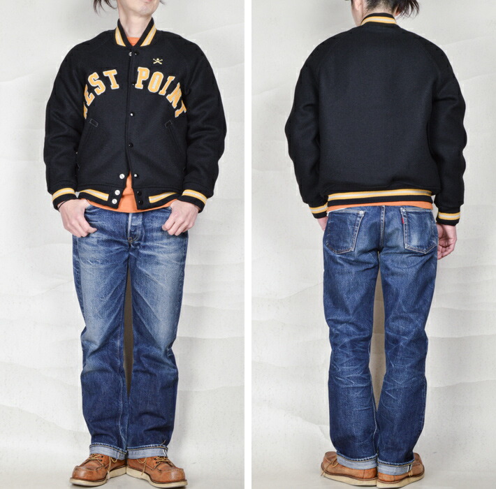 楽天市場】ウエアハウス（WAREHOUSE）スタジャン 50'S ARMY VERSITY