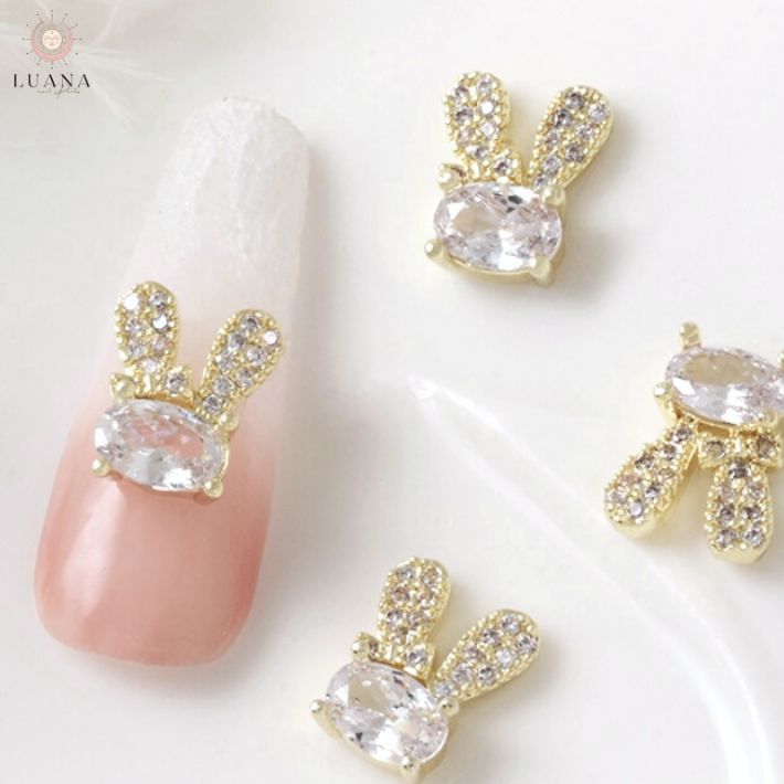 楽天市場】ポイント5倍ネイルパーツ リボン うさぎ 2個 ラビット