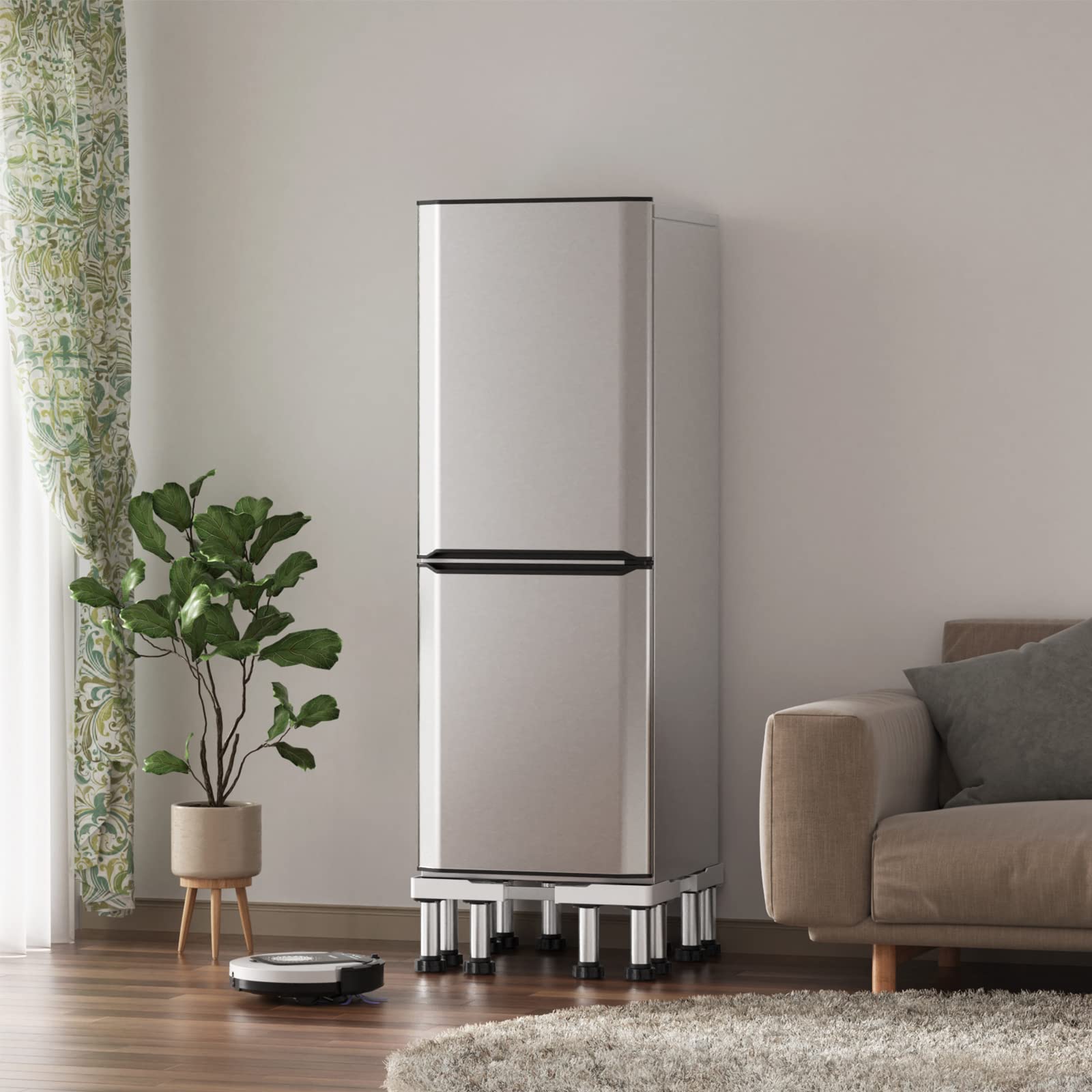 楽天市場】洗濯機 台 冷蔵庫置き台 12足 洗濯機パン かさ上げ DEWEL 高