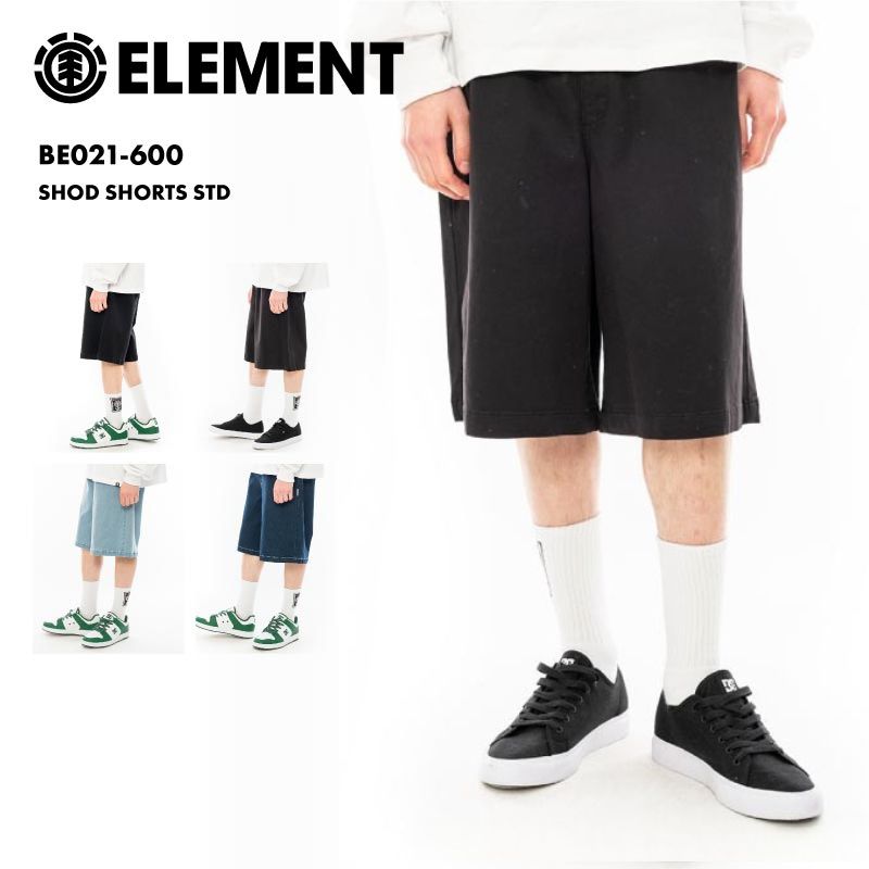 ELEMENT/エレメント メンズ スケートボードパンツ デニム SHOD SHORTS