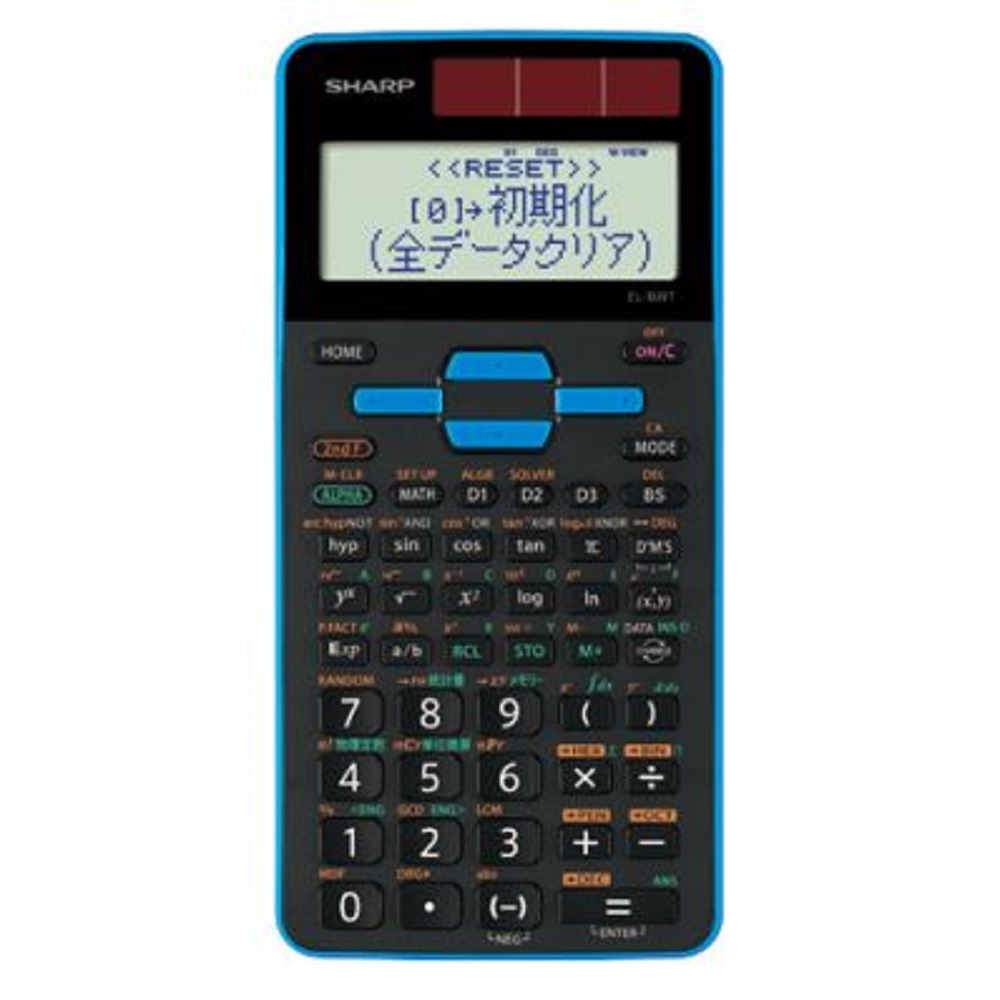 シャープ SHARP 関数電卓 ピタゴラス スタンダードモデル ブルー EL