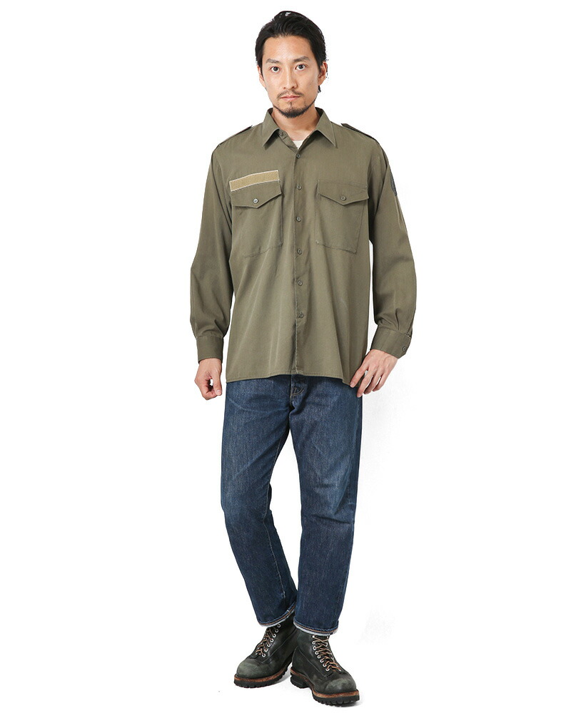 楽天市場】☆実物 USED オーストリア軍 フィールドシャツ【クーポン