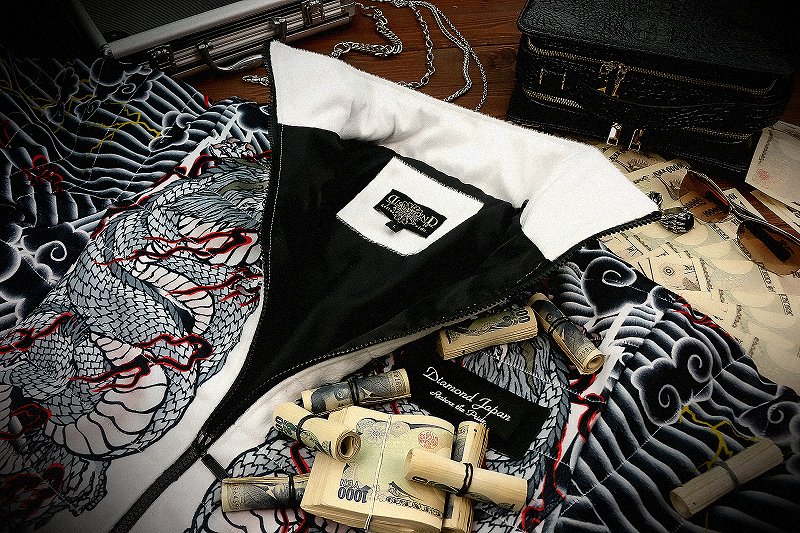 楽天市場】白竜刺青柄 ソフトボア 中綿ジャケット 服 DIAMOND JAPAN dj