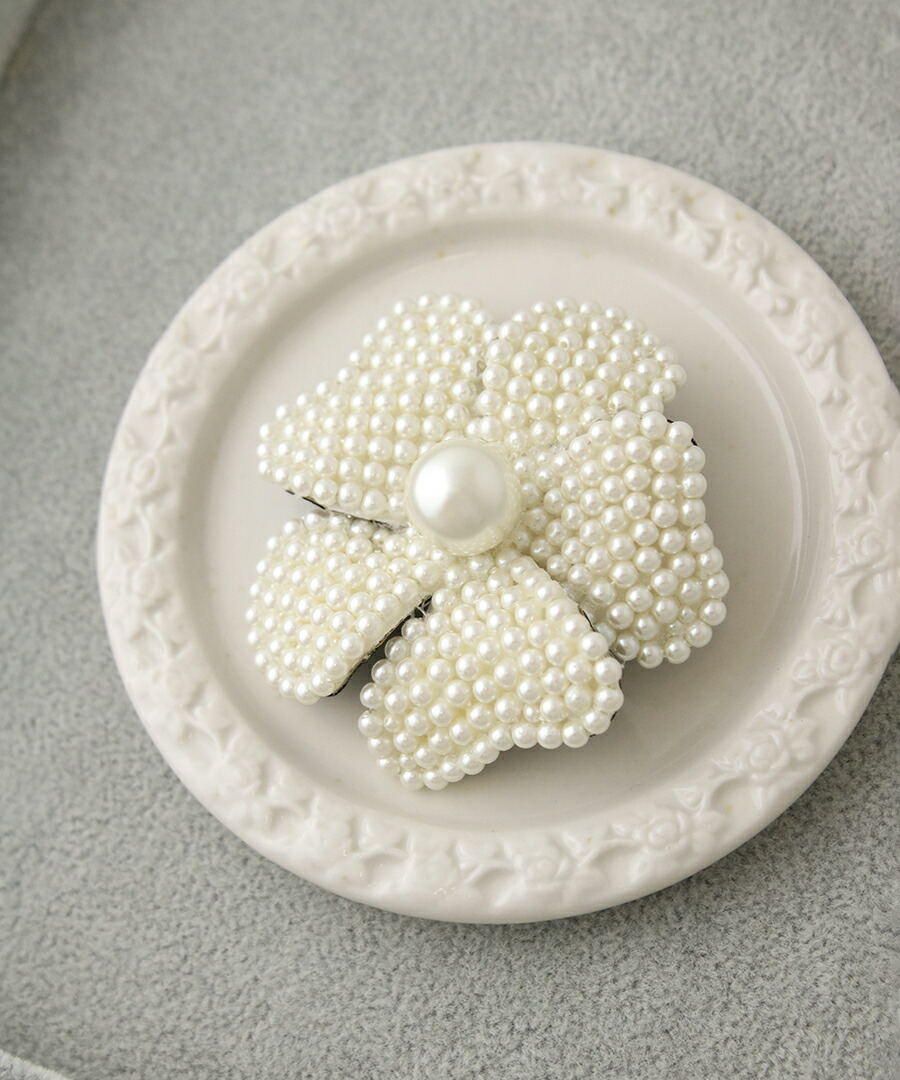 パールフラワー ブローチ NH005 | ブローチ | ヴァンテーヌ（VINGTAINE