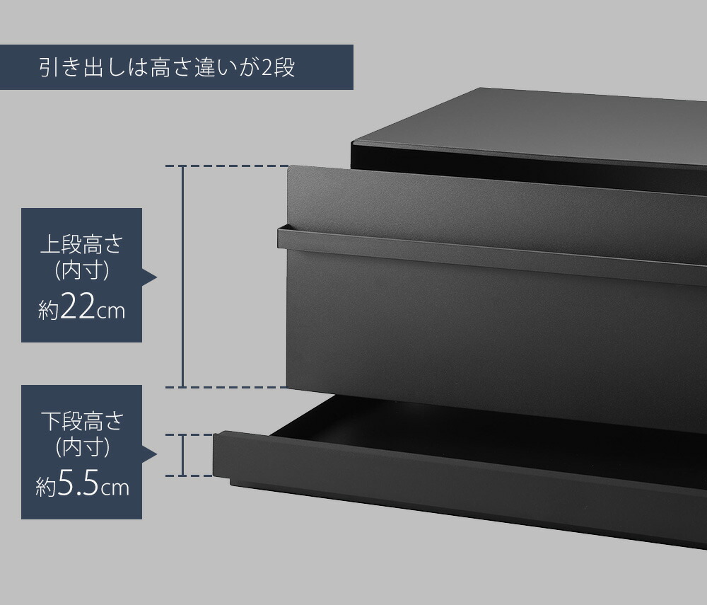 楽天市場】【365日出荷】山崎実業 ブレッドケース 引き出し型2段