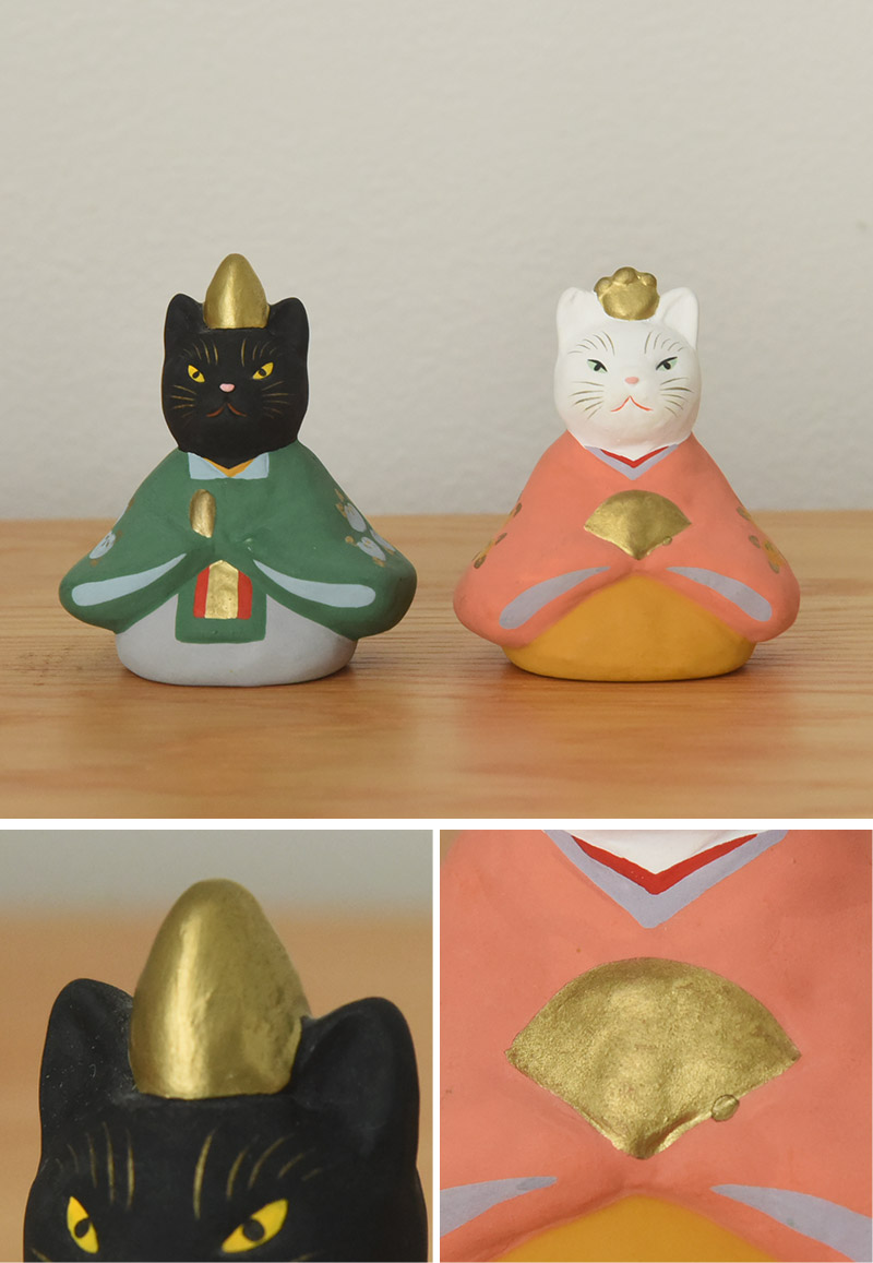楽天市場】猫の雛飾り 玩具工房 日本製/雛人形 コンパクト おしゃれ