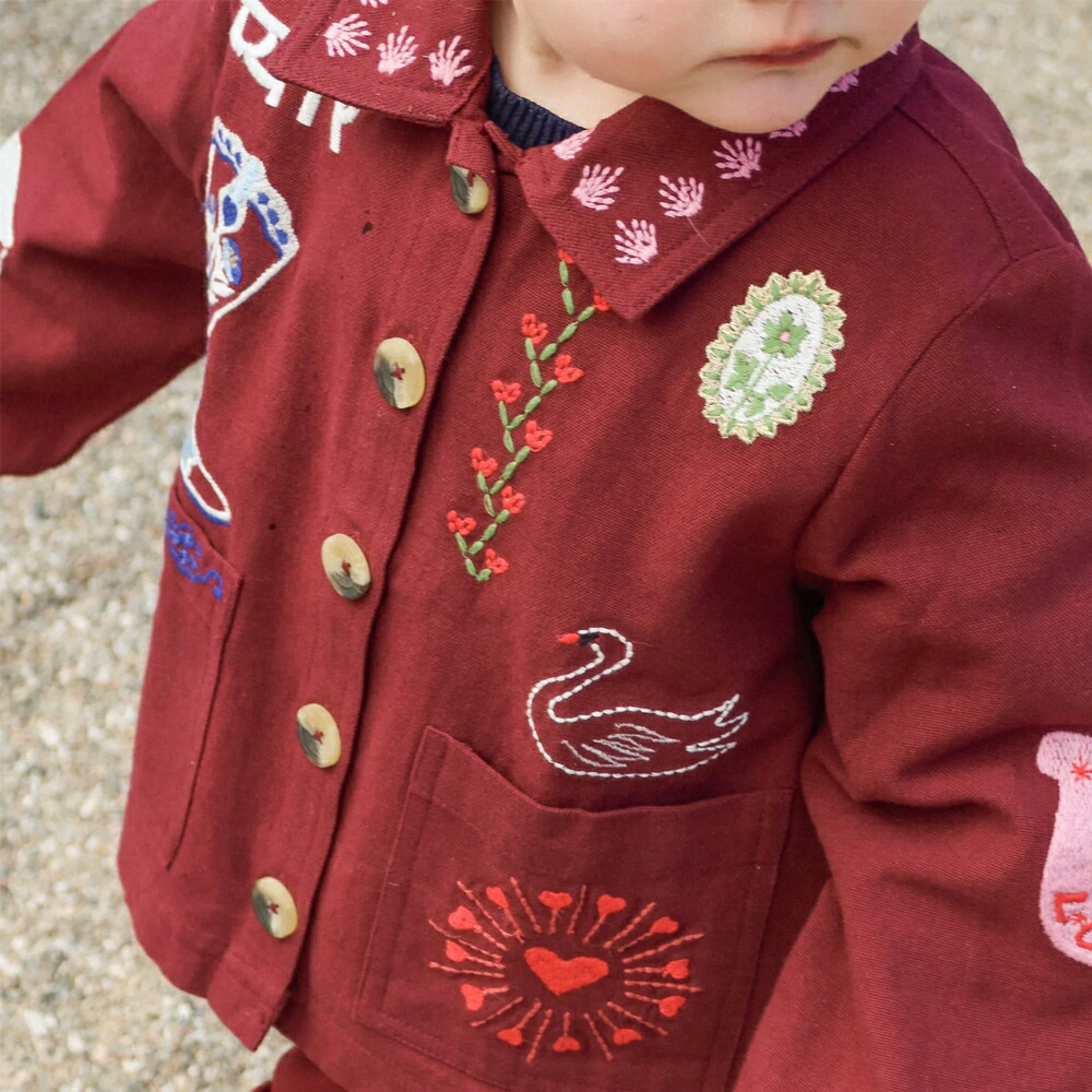楽天市場】ジャケット キッズ ベビー My MINI Jacket Burgundy SISSEL
