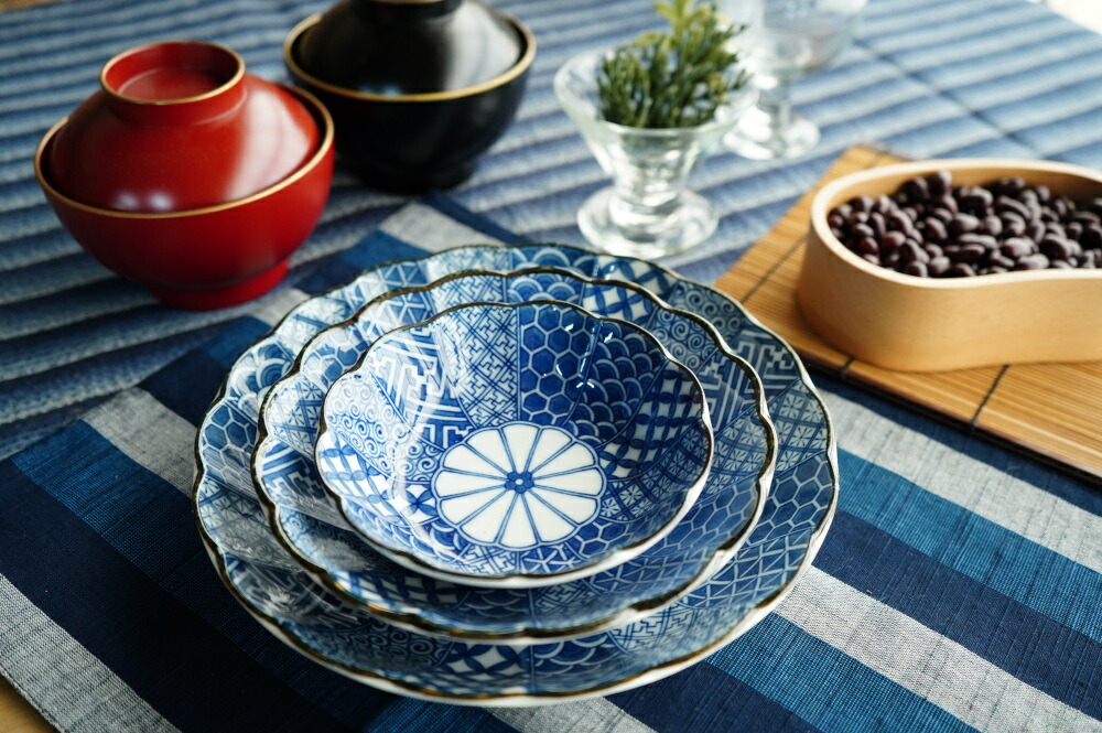 楽天市場】美濃焼 染付祥瑞 煮物鉢【径16.5x高4cm】和食器 藍 染付 器