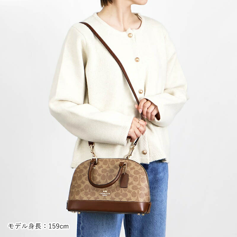 楽天市場】コーチ ショルダーバッグ COACH シグネチャー ミニボストン