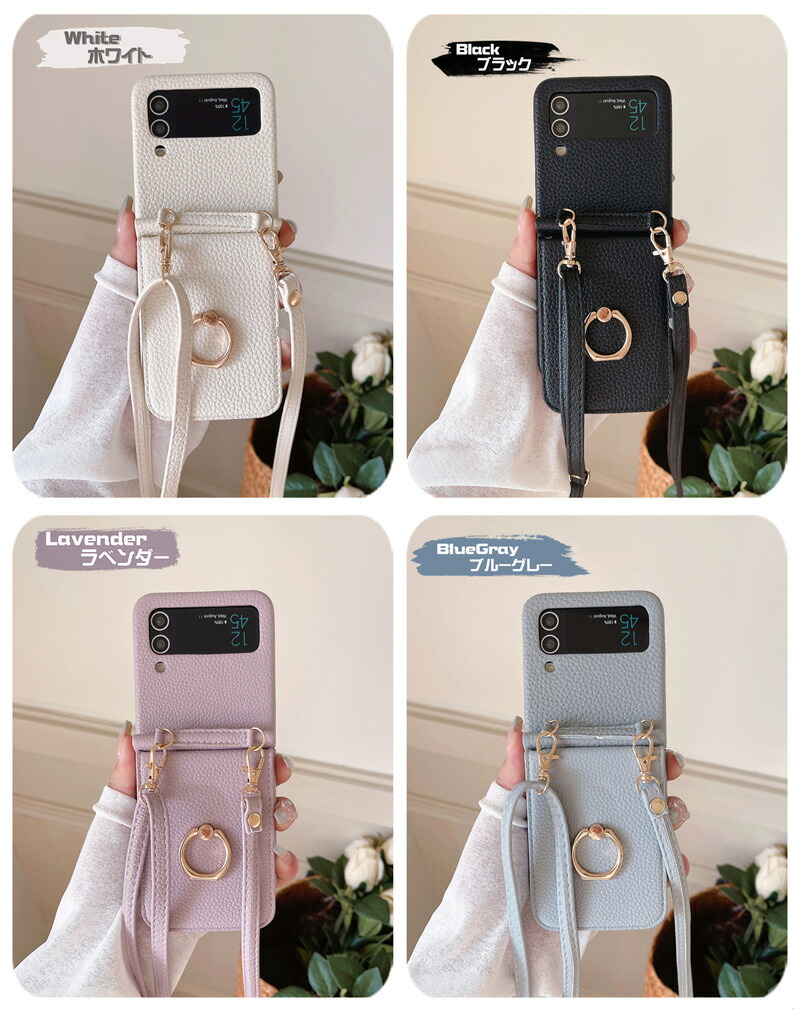 楽天市場】ミラー付き ストラップ付き Galaxy Z Flip6 Flip4 Flip3