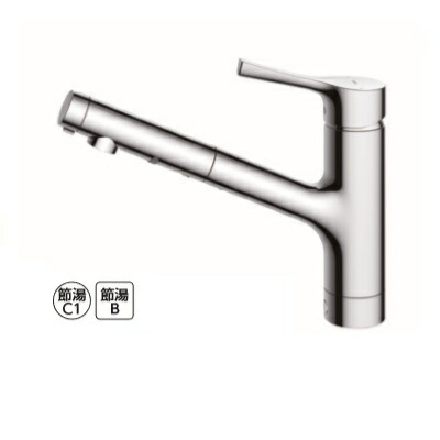 楽天市場】TOTO キッチン用水栓金具 TKN34PBTA シングル混合水栓 台