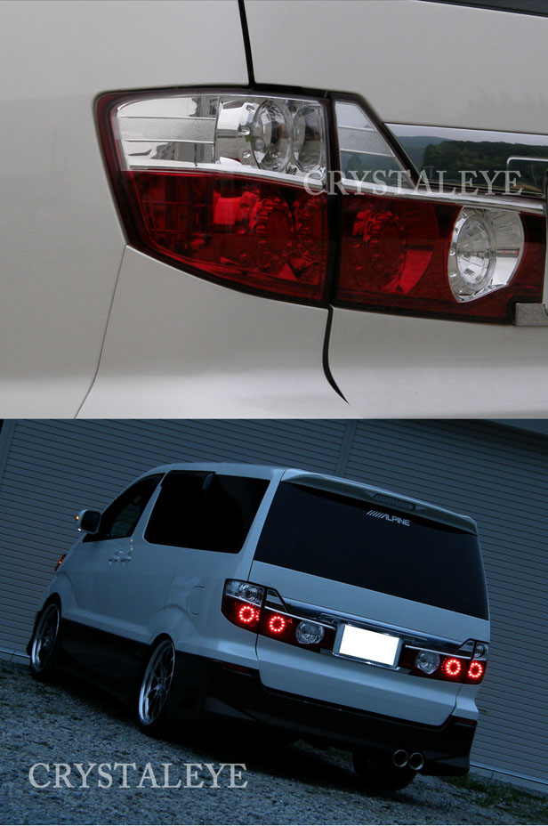 楽天市場】10系 アルファード LEDテールランプ前期用 ANH(MNH)10 15(MC