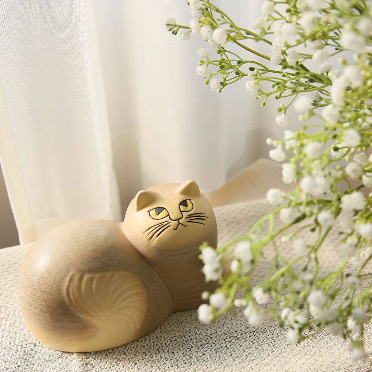 楽天市場】【ポイント5倍 3/1】リサラーソン 置物 猫 キャット マイ 猫