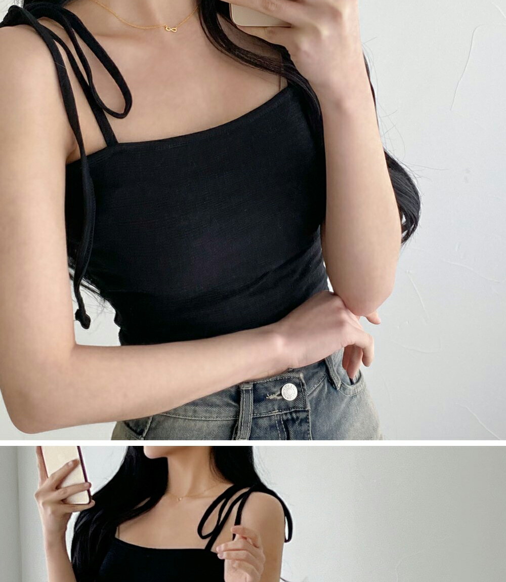 楽天市場】クロップドリボンストラップキャミソール・p636298