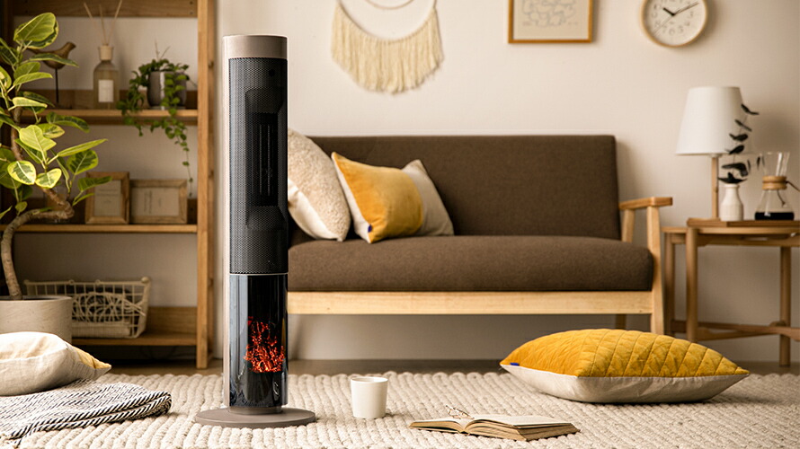 SUNRIZE 暖炉型セラミックファンヒーター | モダンデコ