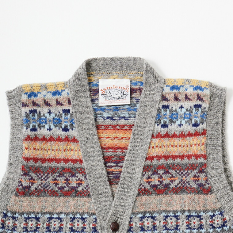 楽天市場】JAMIESON'S (ジャミーソンズ) AOFI VEE NECK WAISTCOAT