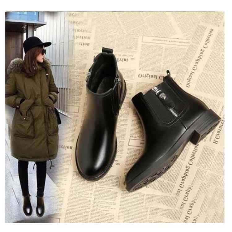 楽天市場】ブーツ ショートブーツ レディース サイドジップ ブーツ 太