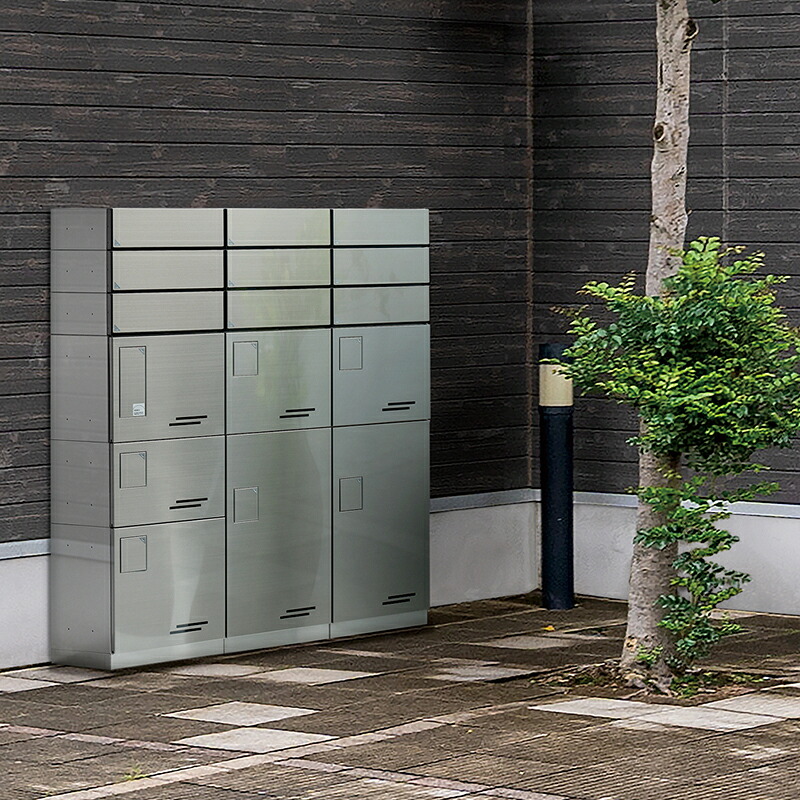 田島メタルワーク 集合住宅用 宅配ボックスGX36RD34用ステンレス巾木の