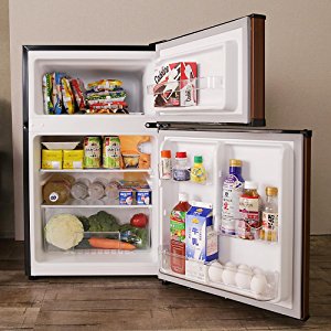 Grand-Line 冷蔵庫 90L 2ドア 直冷式 冷凍冷蔵庫 ブラック AR-90L02BK