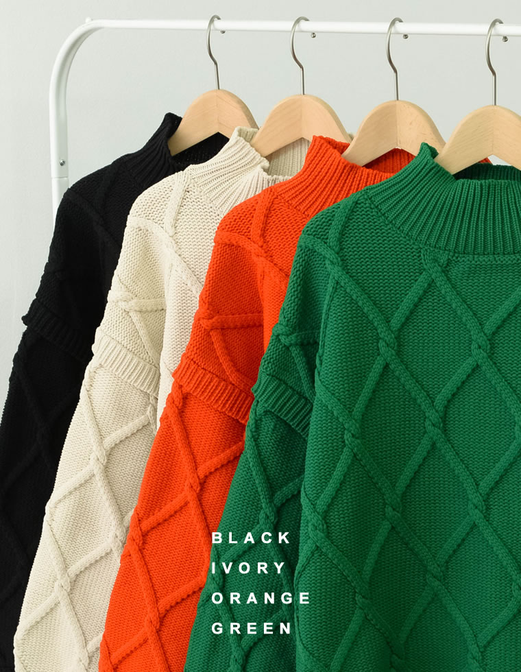 楽天市場】【全品MAX1,500円OFFクーポン】総柄ケーブルニットプル