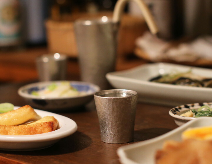 楽天市場】大阪錫器 ぐい呑 六花 錫 猪口 ぐい呑 名入れ 贈り物