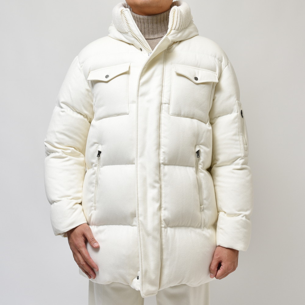 HERNO（ヘルノ）ウォーターレペレントシルクカシミアサキソニー