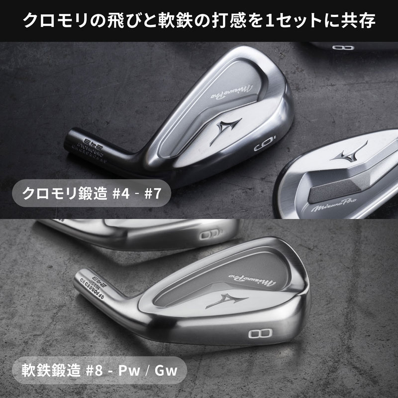 楽天市場】ミズノ MIZUNO PRO 243 アイアン 6本組（No.5〜9、PW）N.S.
