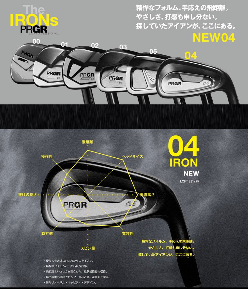 楽天市場】プロギア 04 アイアン（#7-PW、AW 5本セット）（MCI FOR