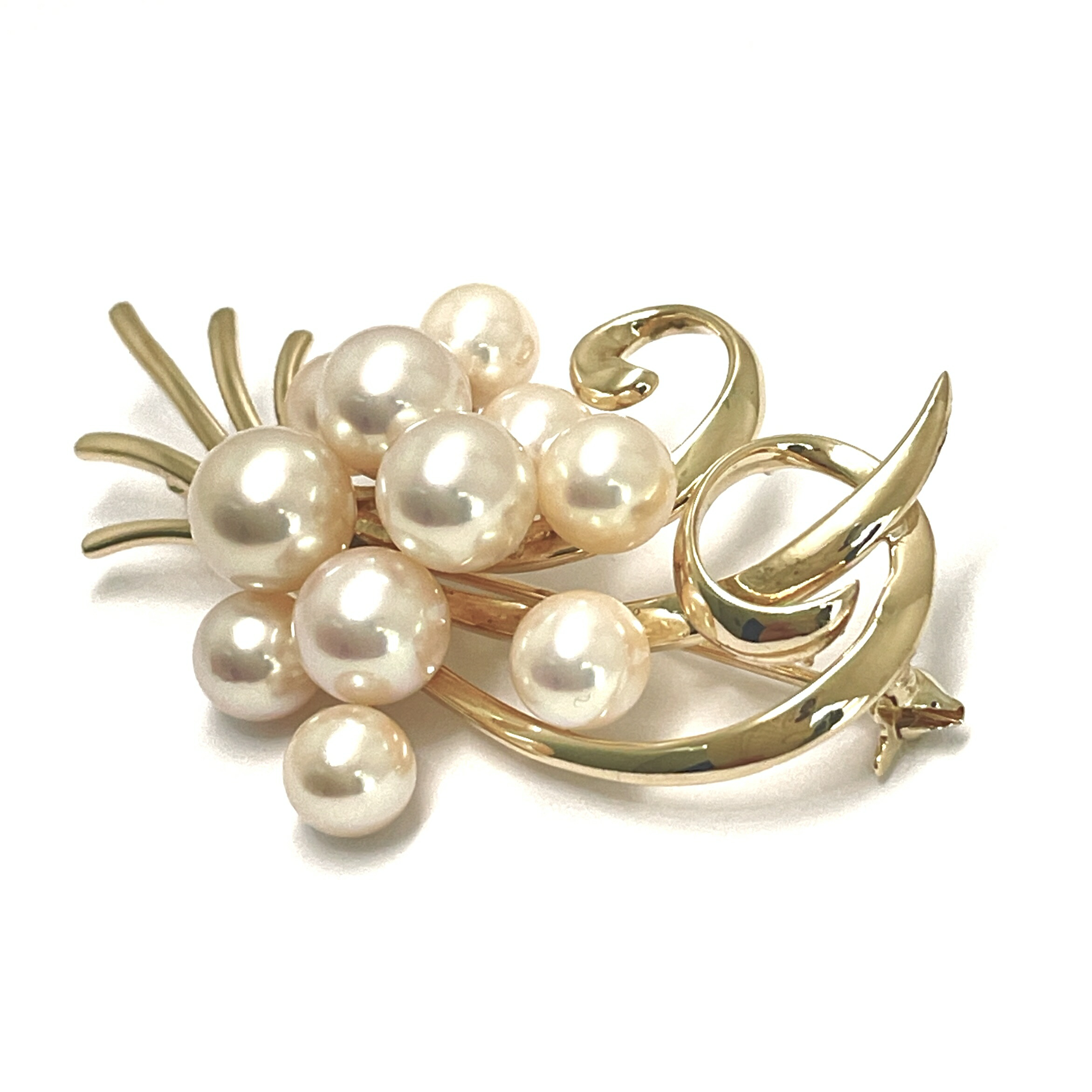 楽天市場】MIKIMOTO / ミキモト パールブローチ K14YG 5.8~7.8mm