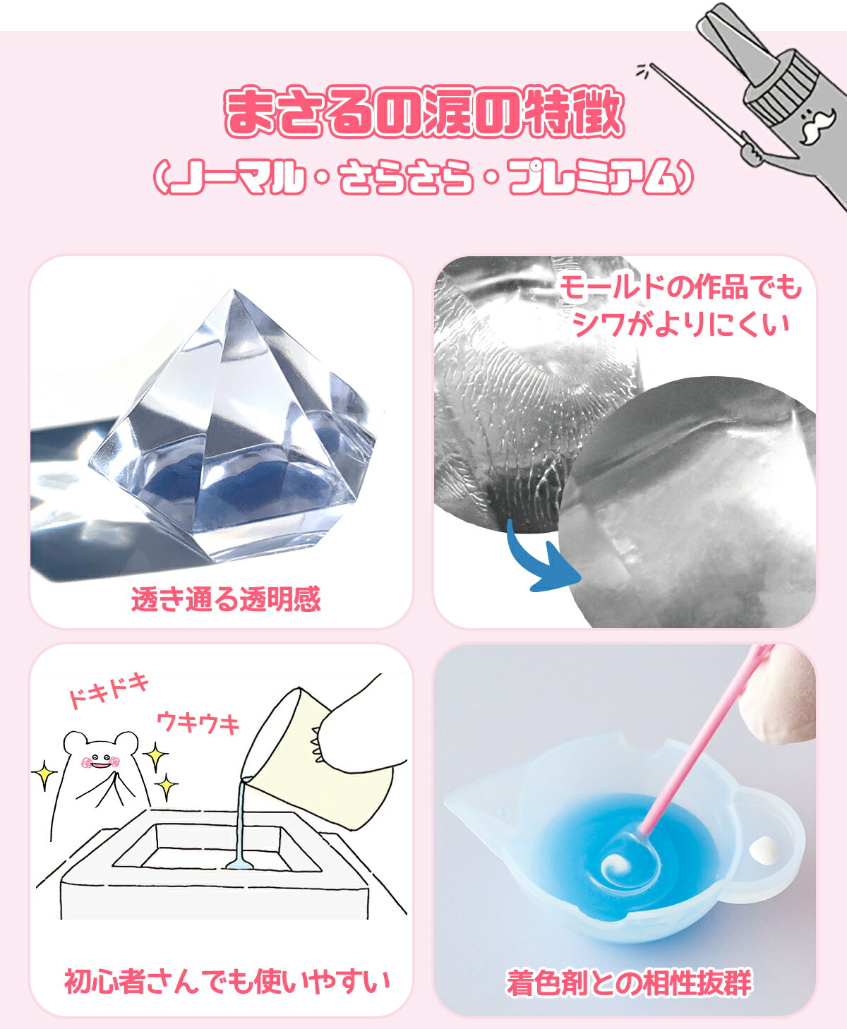 教えて！レジン液の選び方 - 本店｜UVレジン材料・ハンドメイド用