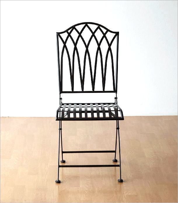 楽天市場】ガーデンチェア アイアン 折りたたみ 金属製 鉄製 おしゃれ