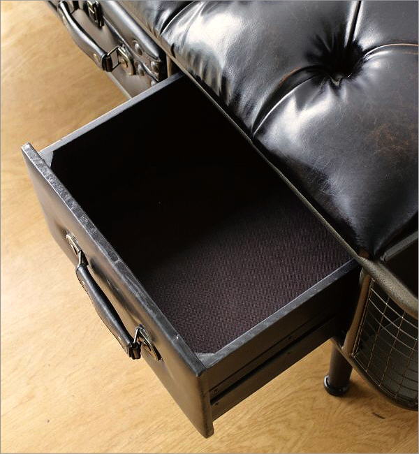 楽天市場】ベンチ 収納付 ソファ スツール おしゃれ ベンチスツール