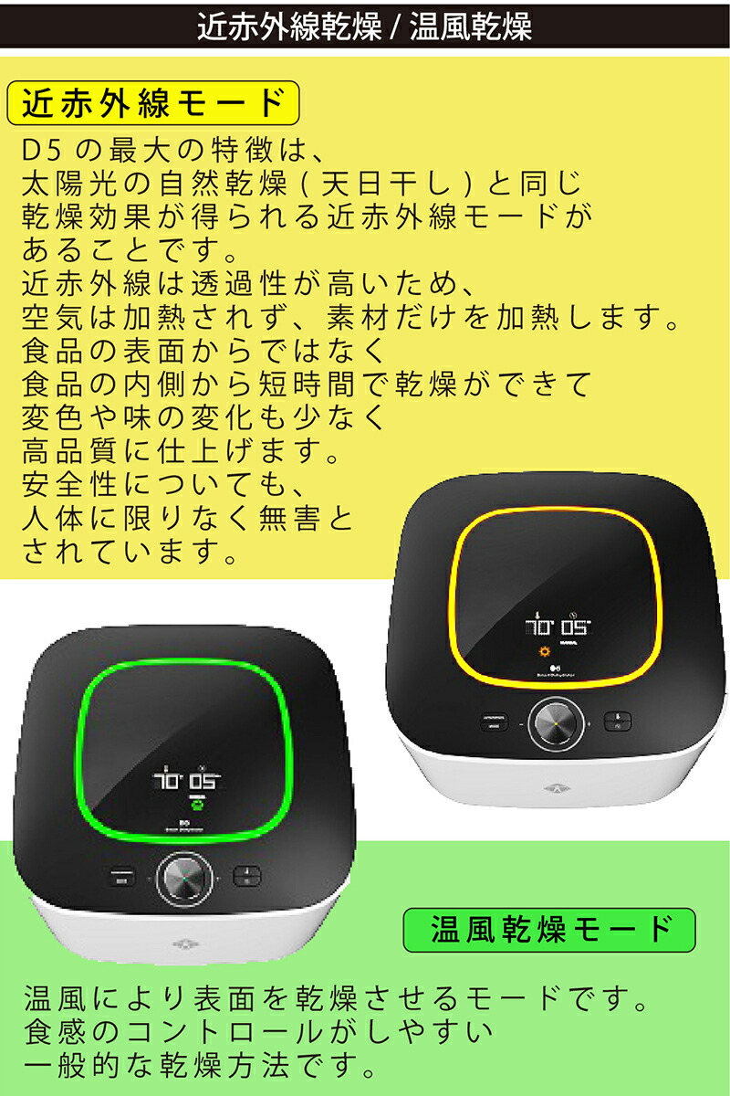 楽天市場】家庭用食品乾燥機 マレンギプレミアム D5 正規販売店 本州