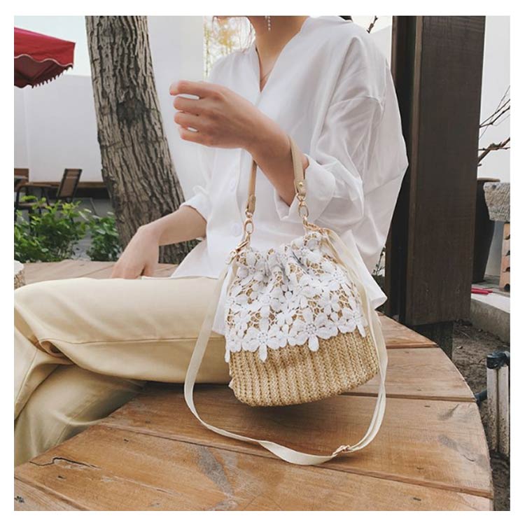 楽天市場】 かごバッグ レディース ショルダーバッグ ストローバッグ