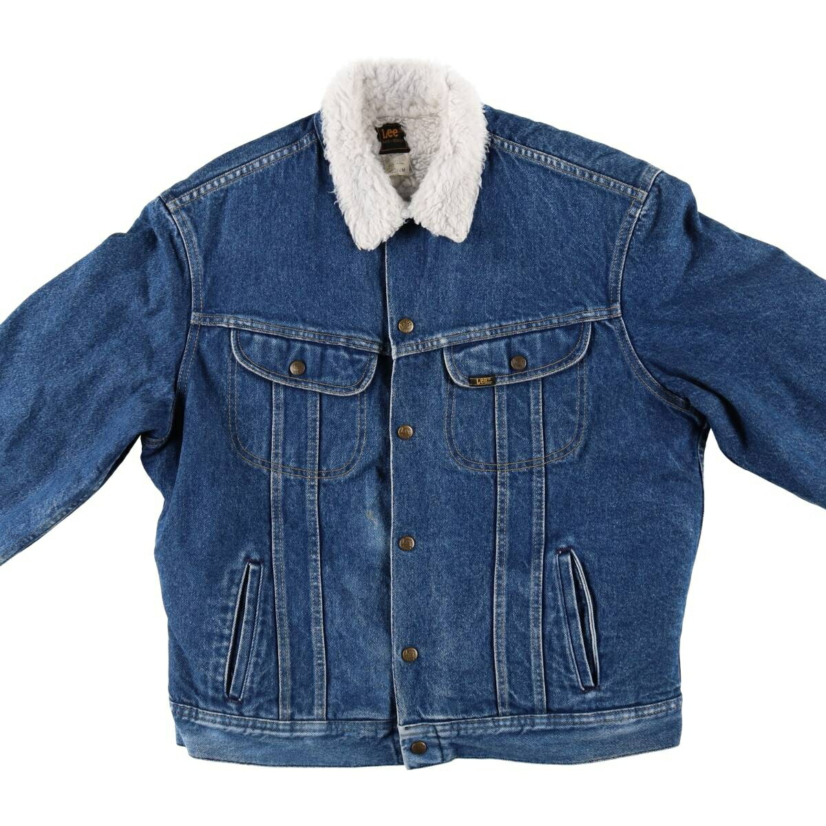 古着 80年代 リー Lee デニムボアジャケット USA製 メンズM相当