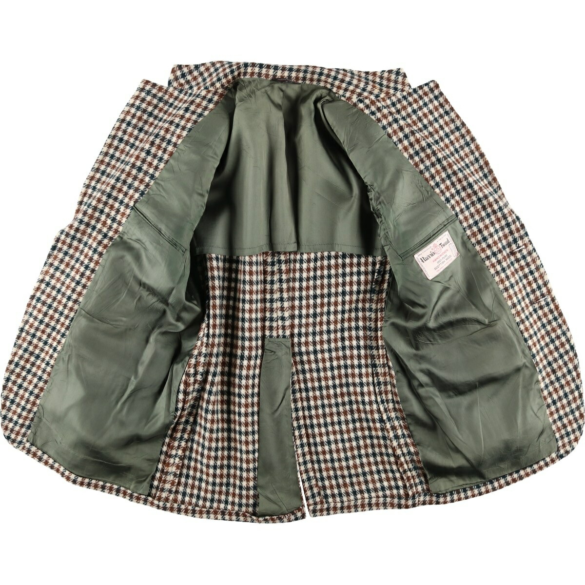 古着 80～90年代 ハリスツイード Harris Tweed 千鳥格子柄 ウール
