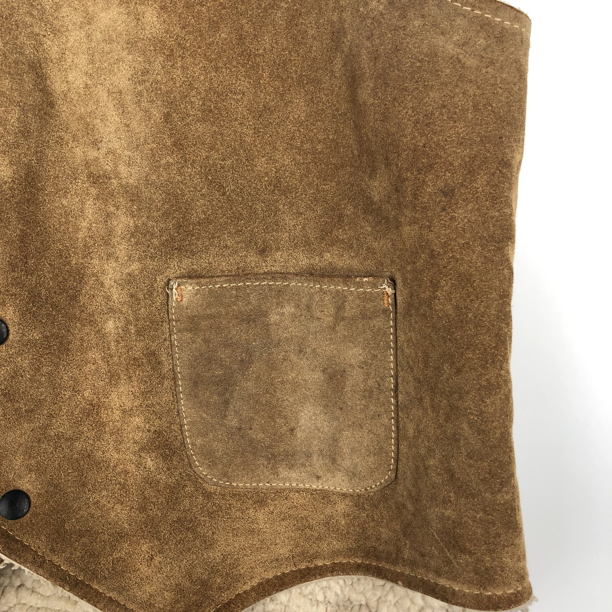 古着 70年代 シアーズ Sears THE LEARHER SHOP スエードレザーベスト