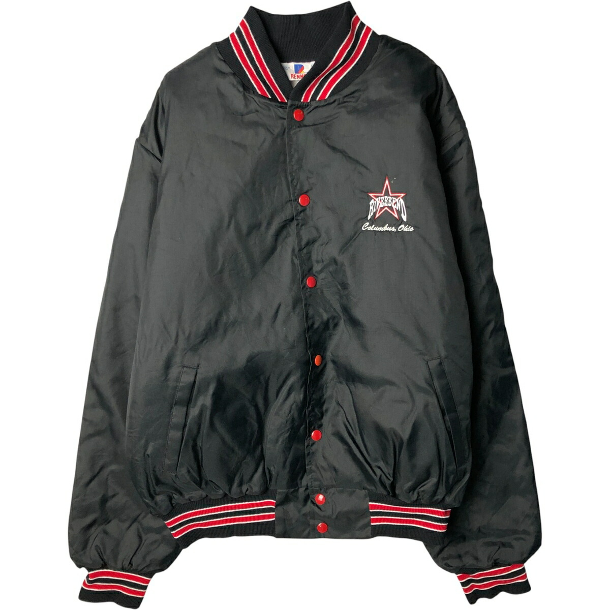 古着 90年代 RENNOC 中綿入り ナイロンスタジャン アワードジャケット
