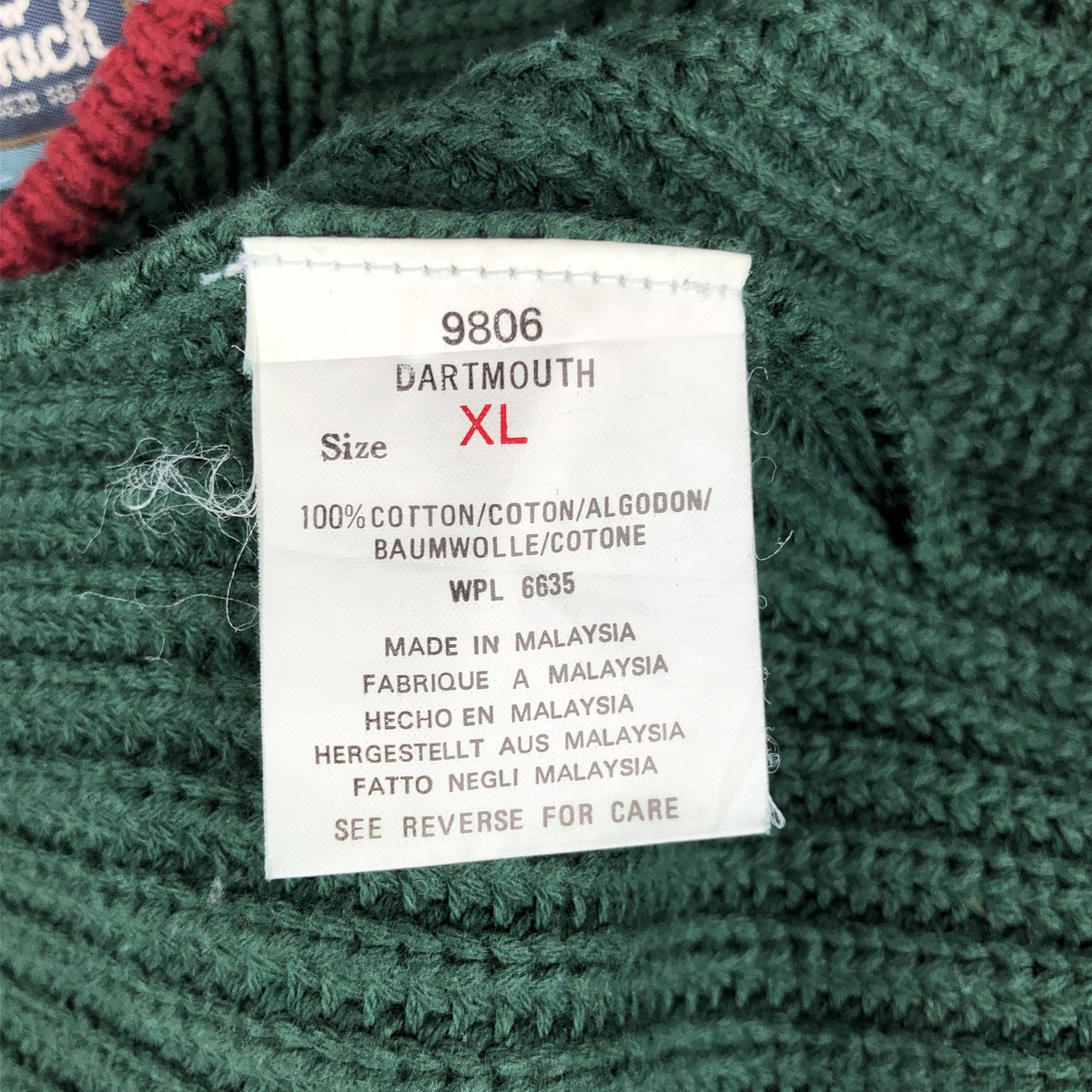 古着 90年代 ウールリッチ WOOLRICH リブ編み ヘンリーネック コットン