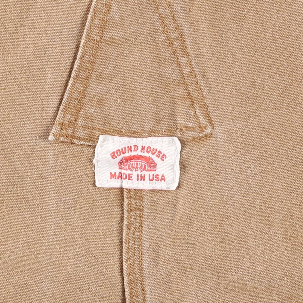 古着 ラウンドハウス Round House ダブルニー ダック オーバーオール