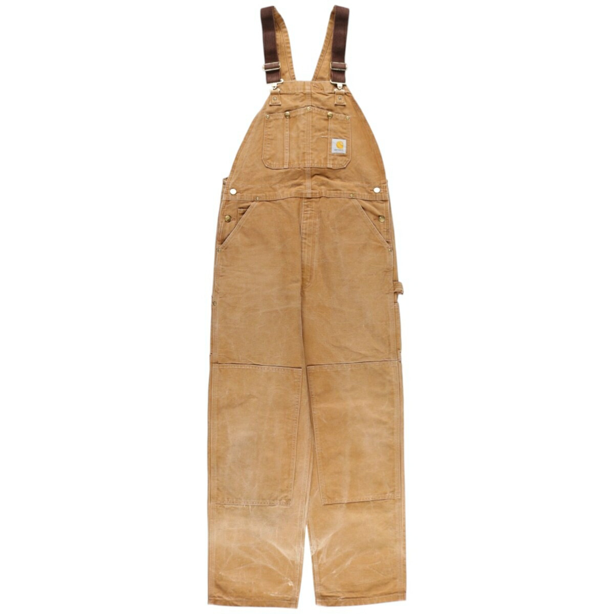 古着 00年代 カーハート Carhartt ダブルニー ダック オーバーオール