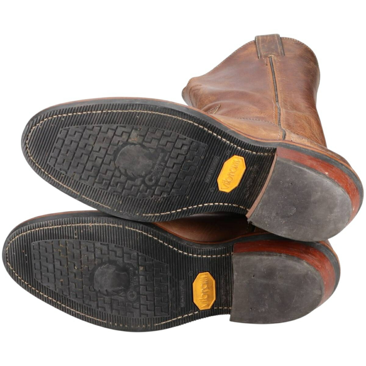 古着 90年代 チペワ CHIPPEWA 白タグ ウエスタンブーツ USA製 9D