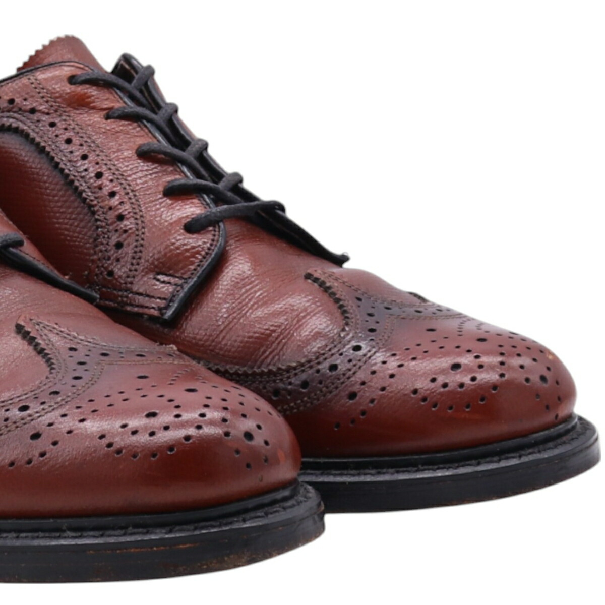古着 70年代 フローシャイム Florsheim ウイングチップシューズ 10D