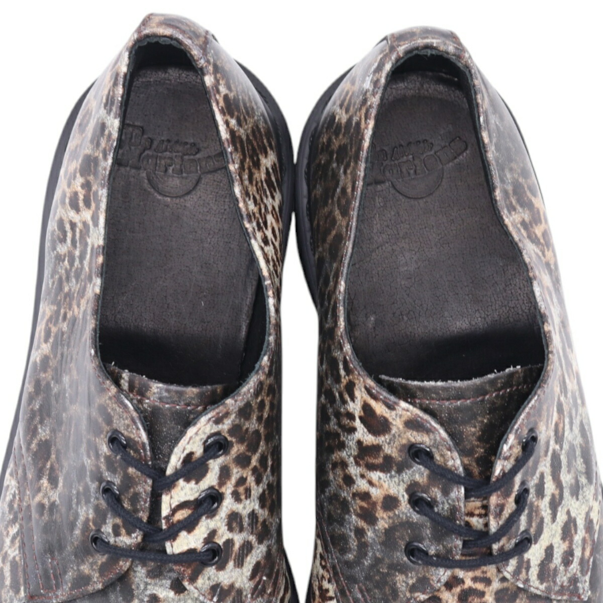 古着 ドクターマーチン Dr.Martens レオパード柄 ヒョウ柄 3ホール