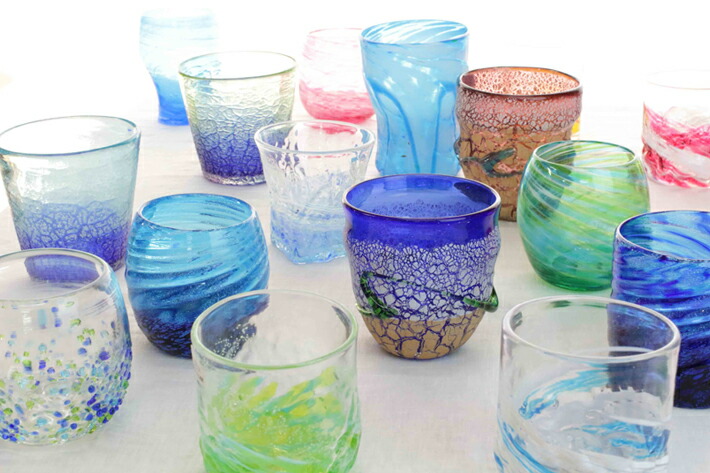 琉球ガラス】 つぶつぶ一輪挿し