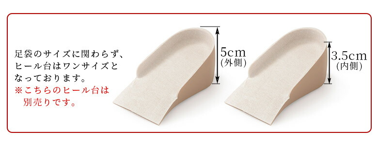 楽天市場】【取り寄せ】シークレットヒール用 専用足袋 単品 次足台