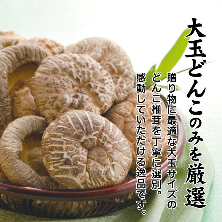 九州産 大玉どんこ椎茸90g 木箱入【送料無料】