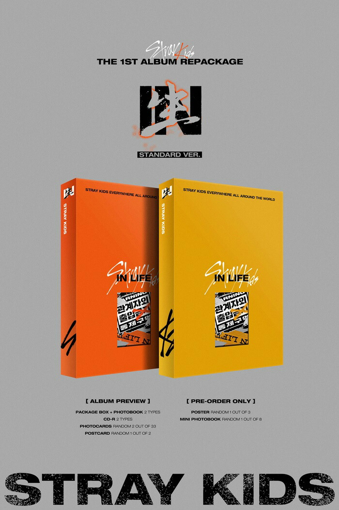 楽天市場】[おまけ付き] Stray Kids 正規1集 リパッケージ アルバム IN