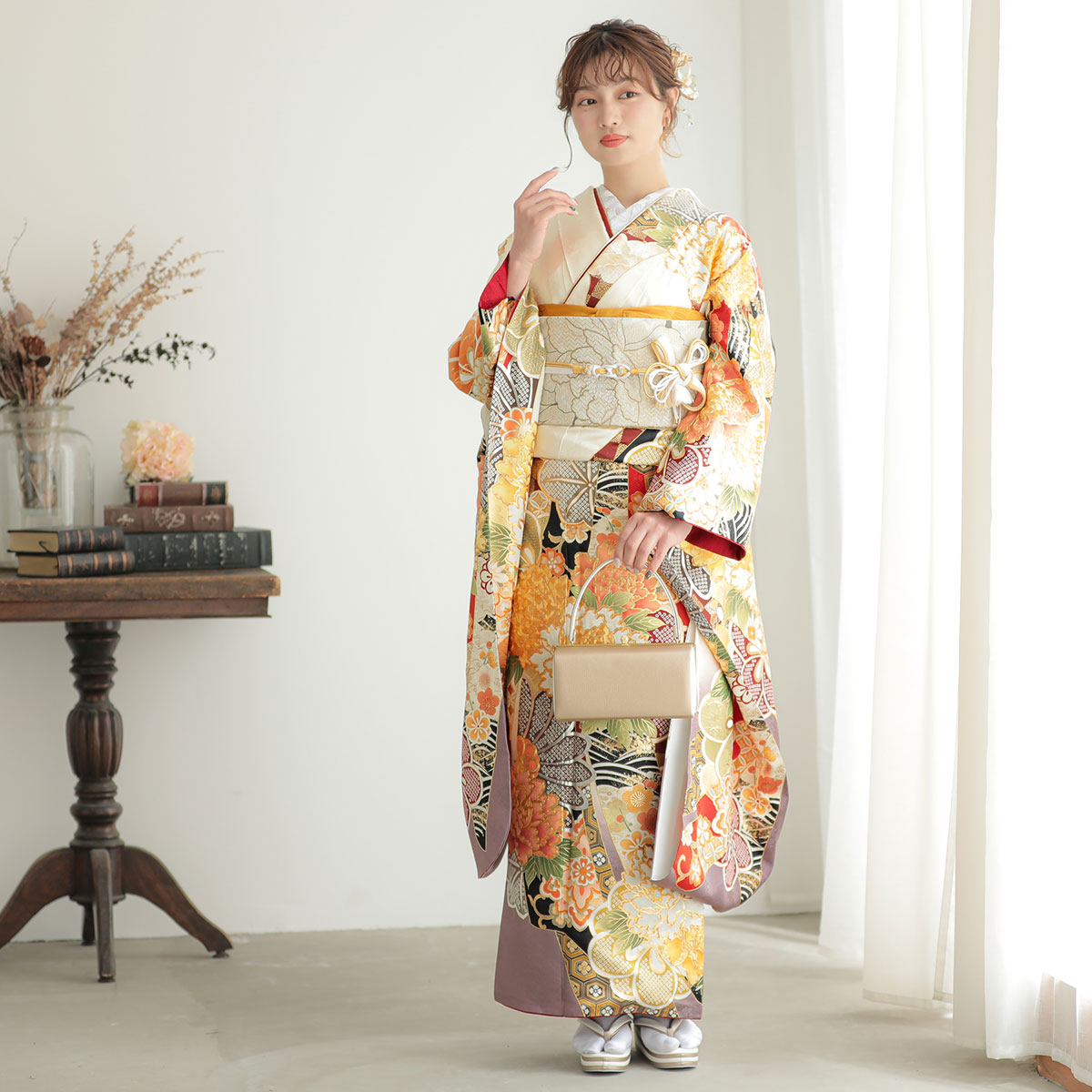 楽天市場】【振袖 レンタル】 結婚式 結納R2060 正絹 生成色 スワトウ