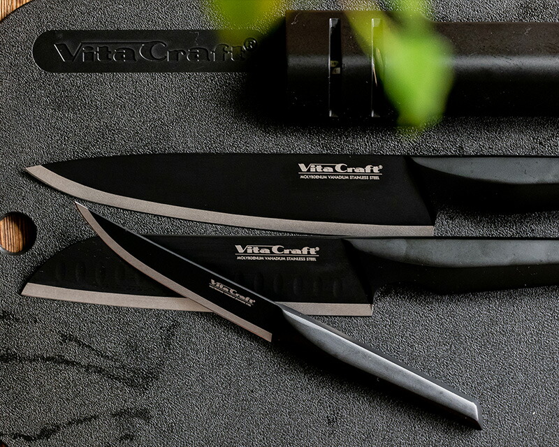 お取り寄せ】Vita Craft (ビタクラフト) SOLID KNIFE BLACK 三徳ナイフ